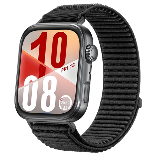 Huawei Watch Fit 4 Nylon Wave Strap (Black)