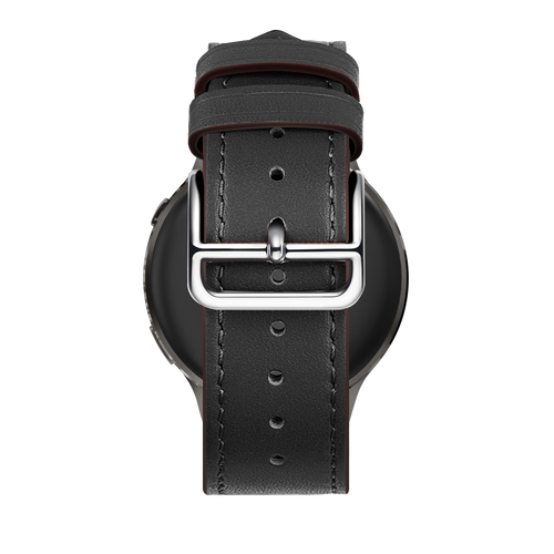 Bandz Garmin Forerunner 265s Leather Strap 'Deluxe' (Black)