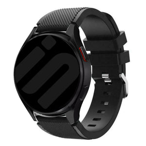 Amazfit Bip U (Pro) Twill Silicone Strap (Black)