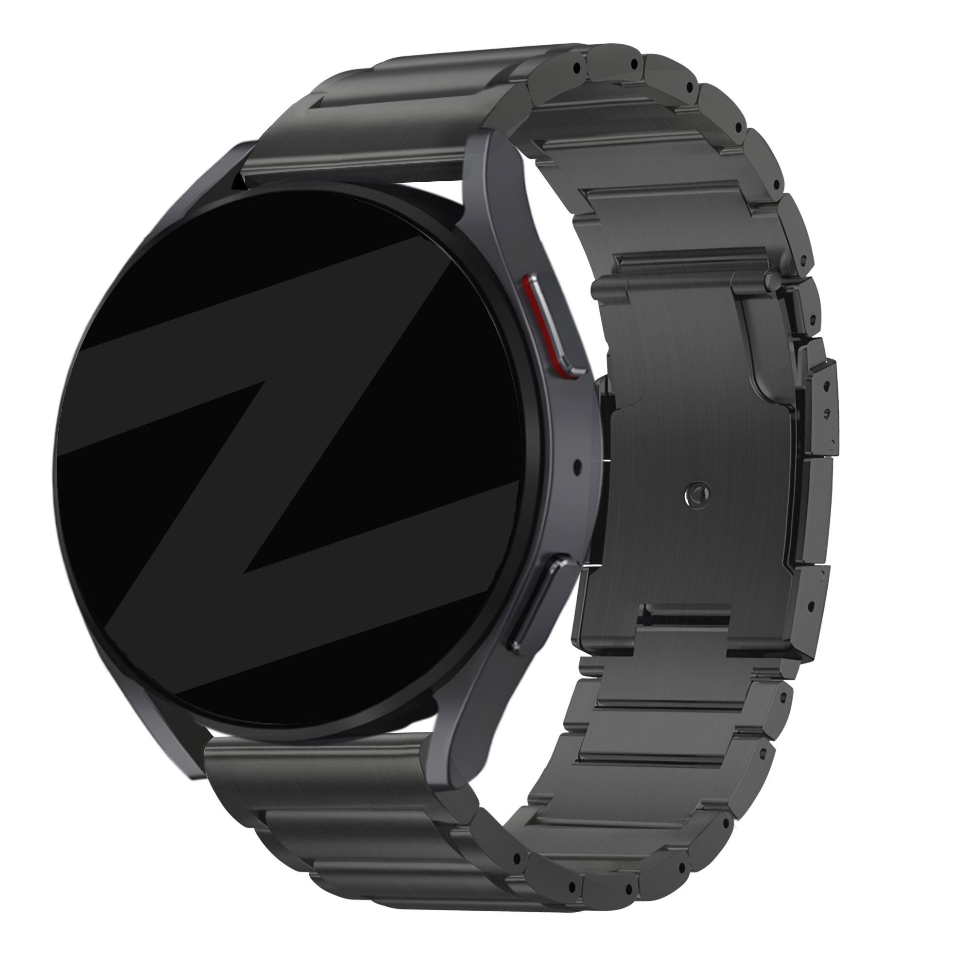 Bandz TicWatch 22mm Titanium Strap 'Classic' (Black)